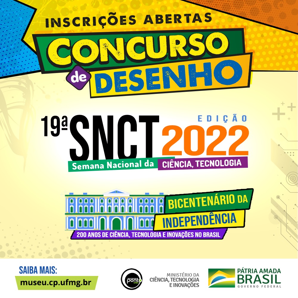 Concurso de desenhos que vai escolher identidade da 19ª SNCT edição 2022 está com inscrições abertas