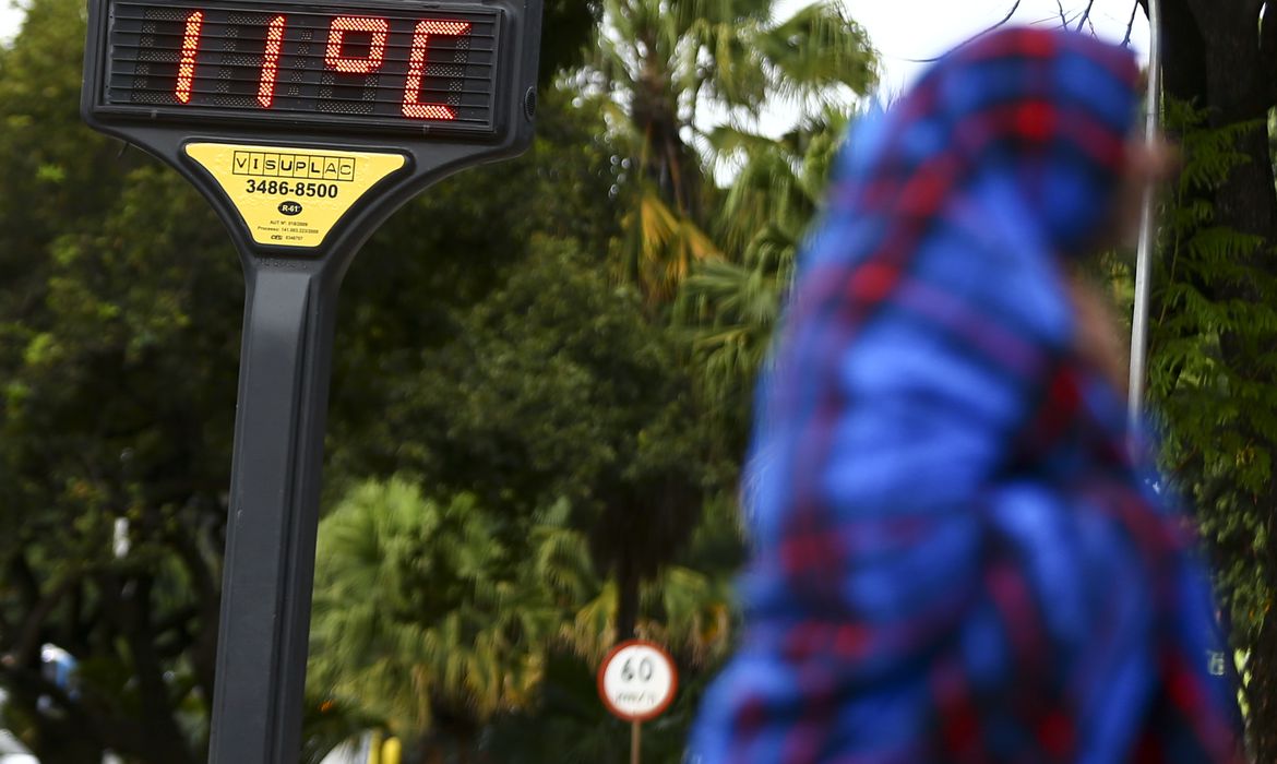 Defesa Civil Nacional alerta para frio intenso no Sul, Sudeste e Centro-Oeste do País