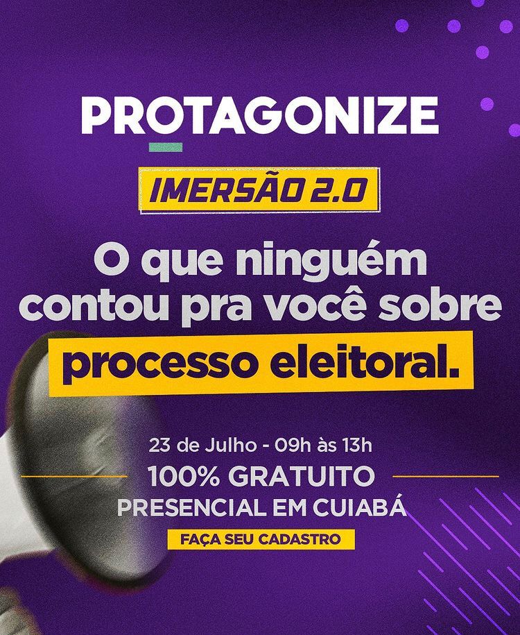 Felipe Wellaton realiza mais uma edição do Protagonize, um dos maiores cursos de formação política, em Cuiabá