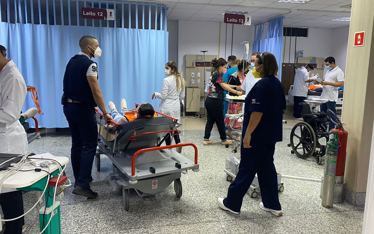 Simulação prepara equipes para atendimento de múltiplas vítimas