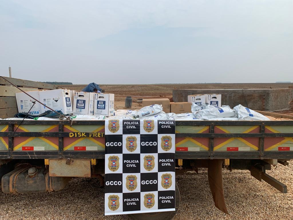 Dona de propriedade rural é presa em flagrante com 2 toneladas de defensivos furtados