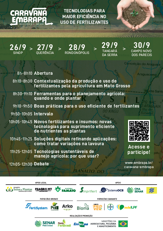 Caravana Embrapa realiza eventos em Mato Grosso ao longo da semana