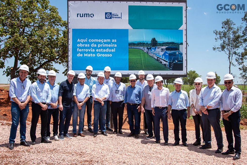 Rondonópolis | Prefeito recepciona ministro e governador para lançamento do início das obras da ferrovia estadual