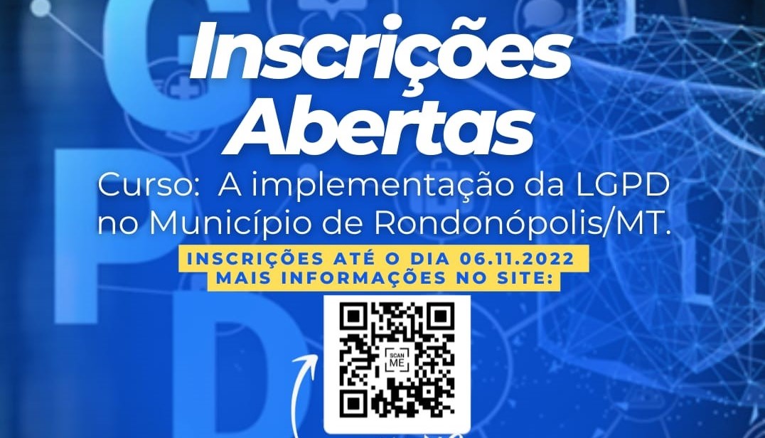 Neste fim de semana encerram as inscrições para o curso de Implementação LGPD