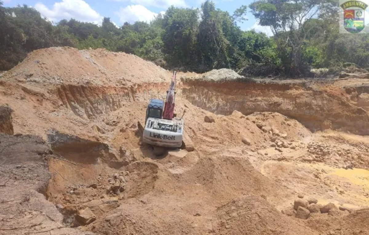 Mato Grosso | Área de garimpo ilegal é fechada e seis homens são presos em flagrante
