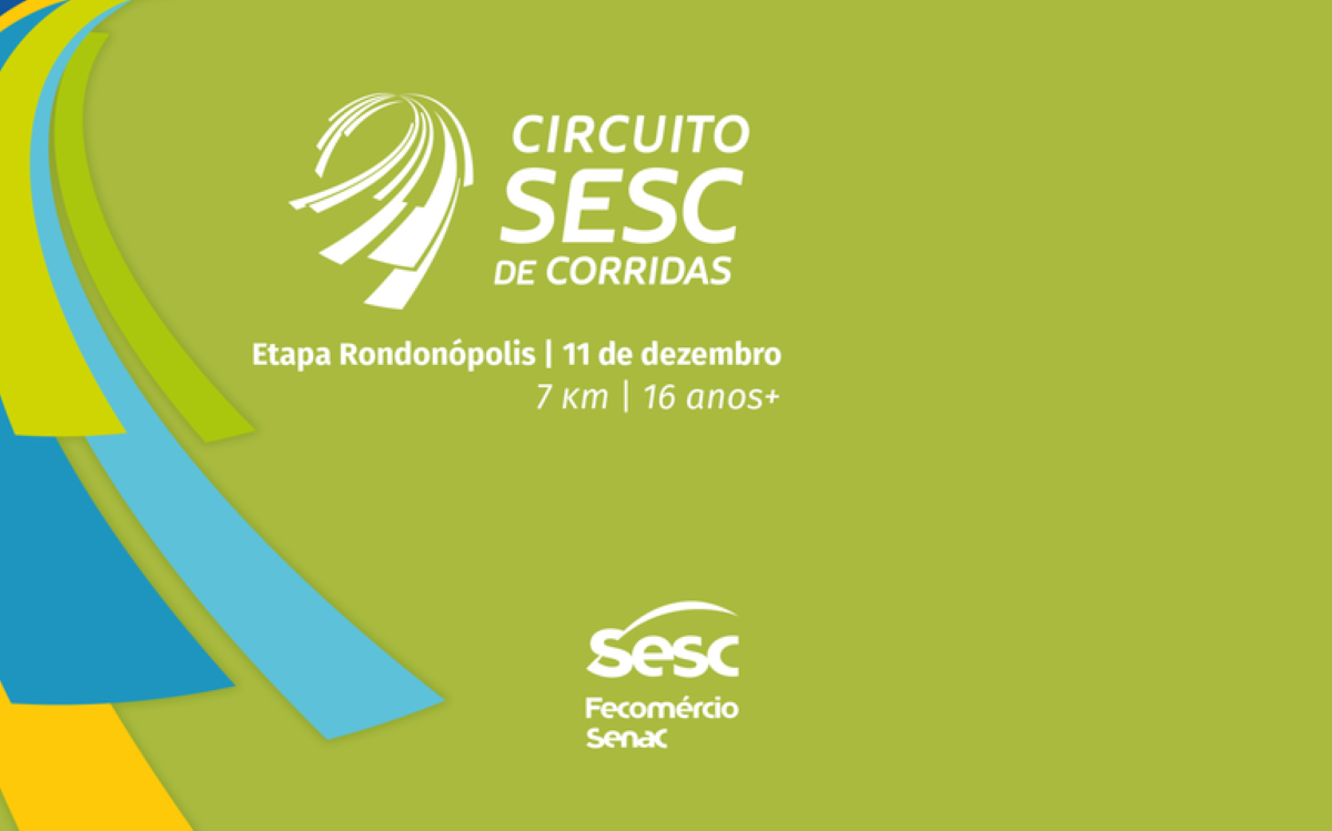 Retirada do kit do atleta do ‘Circuito Sesc de Corridas Rondonópolis’ termina nesta quinta