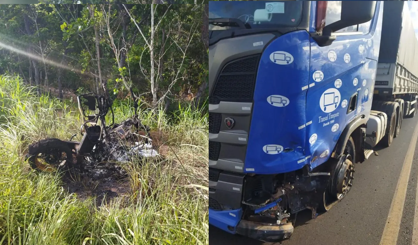 Mato Grosso | Motociclista morre após bater contra caminhão na BR-070