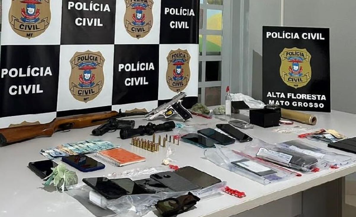 Polícia Civil cumpre 16 mandados judiciais contra o tráfico de drogas em Alta Floresta