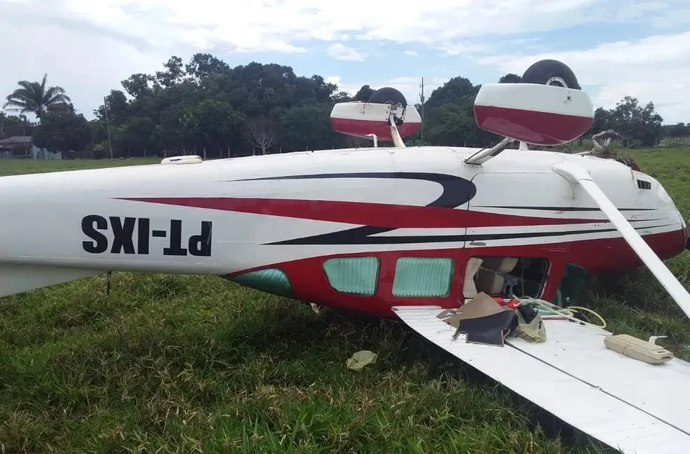 Mato Grosso | Três homens são presos e polícia investiga suspeita de tráfico de drogas após queda de avião