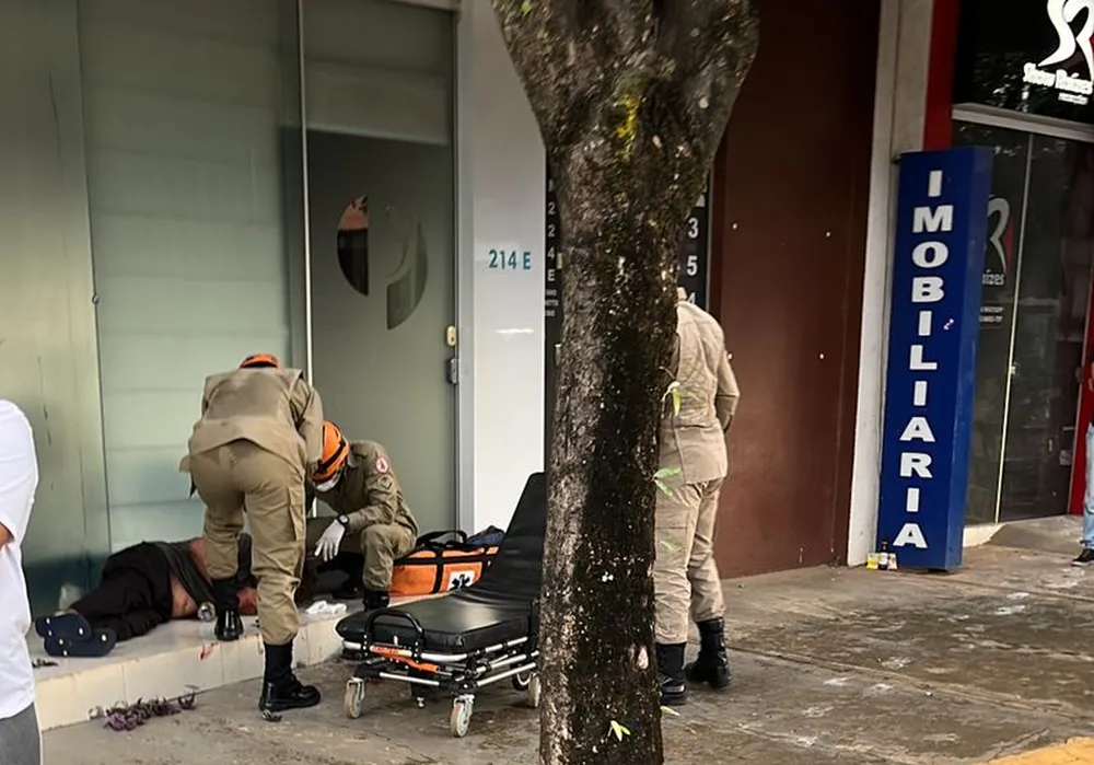 Lucas do Rio Verde | Homem em situação de rua tem traumatismo craniano após ser agredido a pauladas