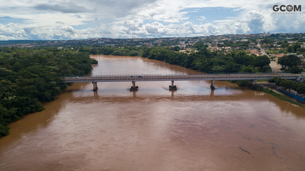Rondonópolis | Nível das águas do Rio Vermelho baixam mais de 2,3 m em 48 horas