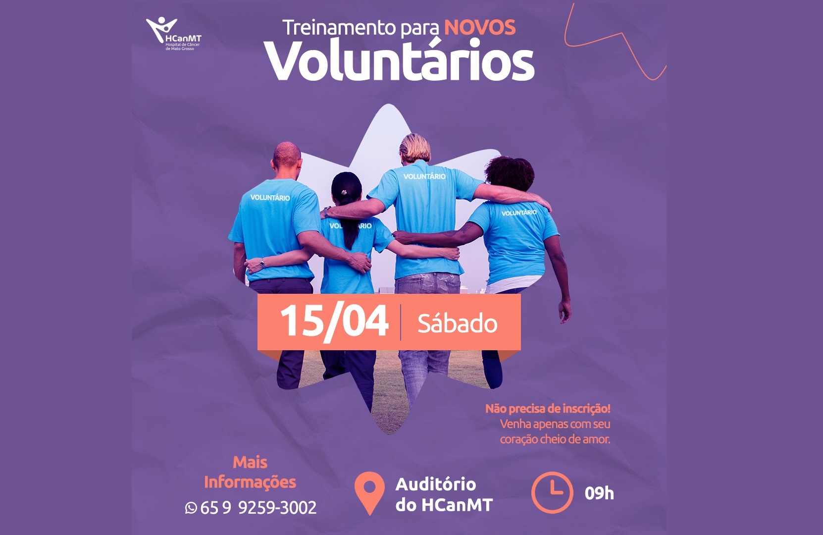 Hospital de Câncer de MT realiza treinamento de voluntários