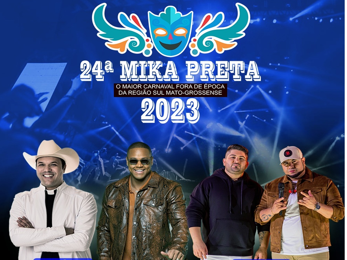 Pedra Preta se prepara para receber 24ª edição da Mika Preta, um dos maiores carnavais fora de época do Brasil