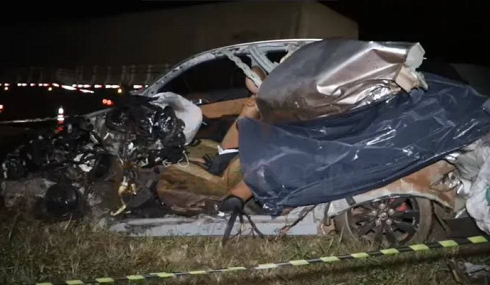 Lucas do Rio Verde | Motorista morre e seis ficam feridos em acidente entre carro e ônibus na BR-163