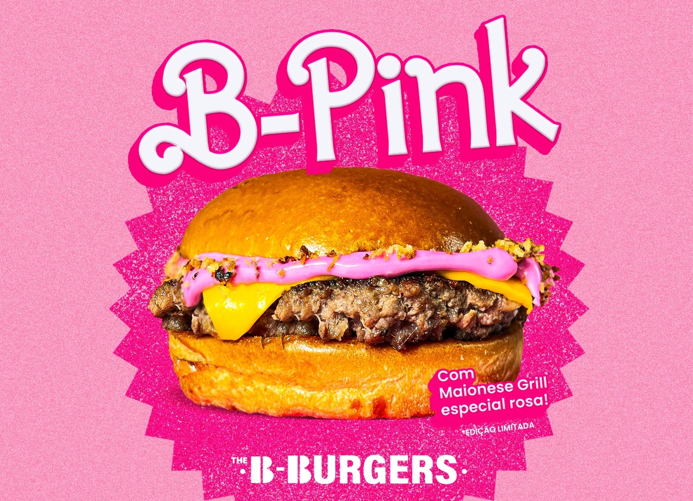 B-Pink, a onda ‘Barbiecore’ chegou em forma de hambúrguer gourmet com molho rosa!