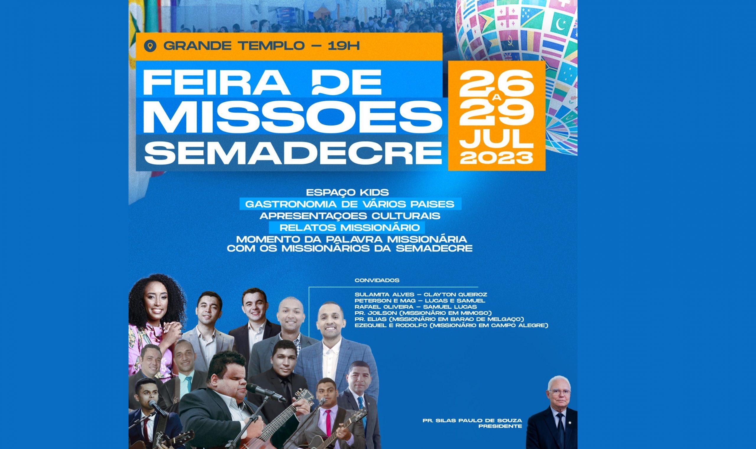 Feira de Missões pretende atrair 10 mil pessoas ao Grande Templo