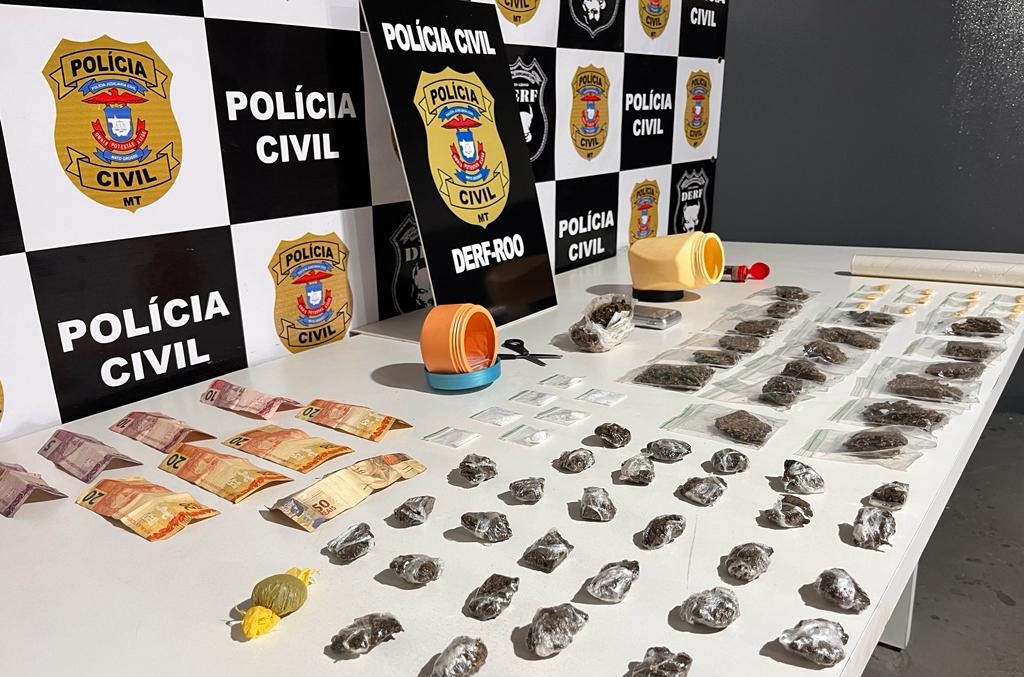 Jovem que atuava com venda de drogas é presa em flagrante pela Polícia Civil em Rondonópolis