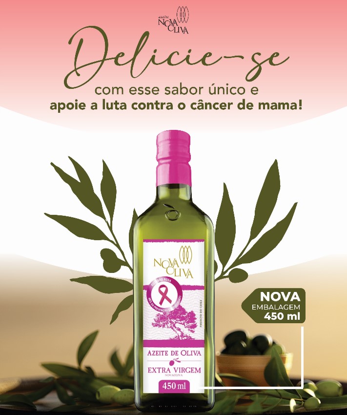 Josapar lança edição especial do Azeite Nova Oliva em apoio ao Outubro Rosa