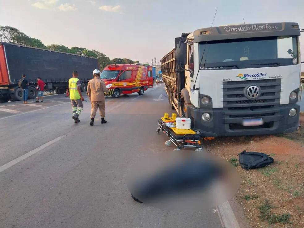 Pedestre morre atropelado na BR-163 em Nova Mutum