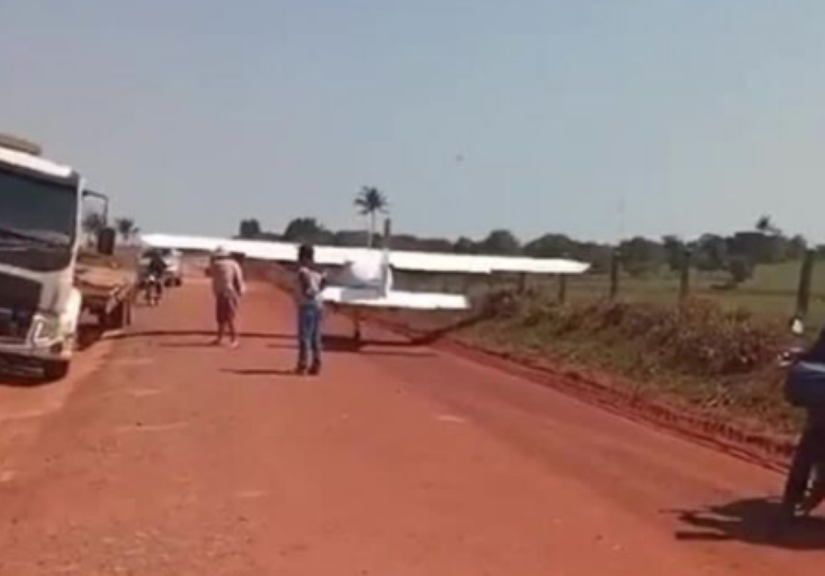 Juara | Piloto faz pouso forçado e é detido por transportar armas e munições