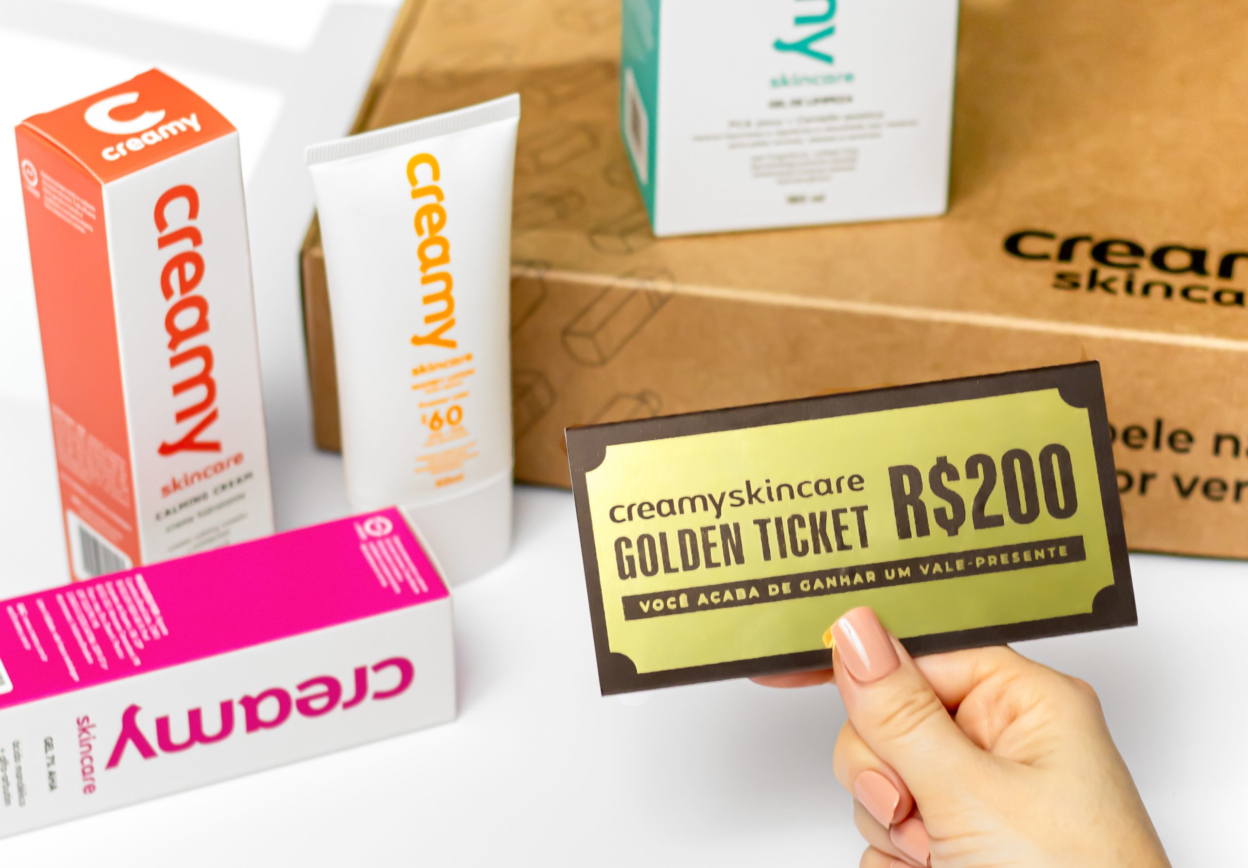Creamy espalha 100 tickets dourados em pedidos feitos no mês de dezembro
