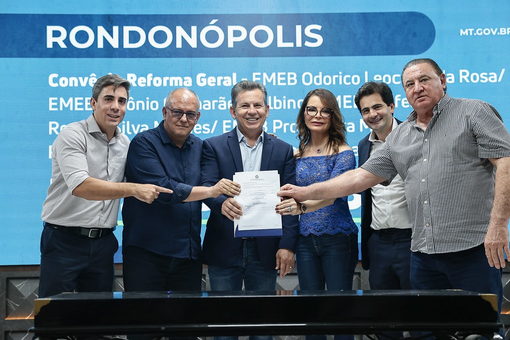 Rondonópolis | Prefeitura assina convênio com Estado para reforma de cinco escolas