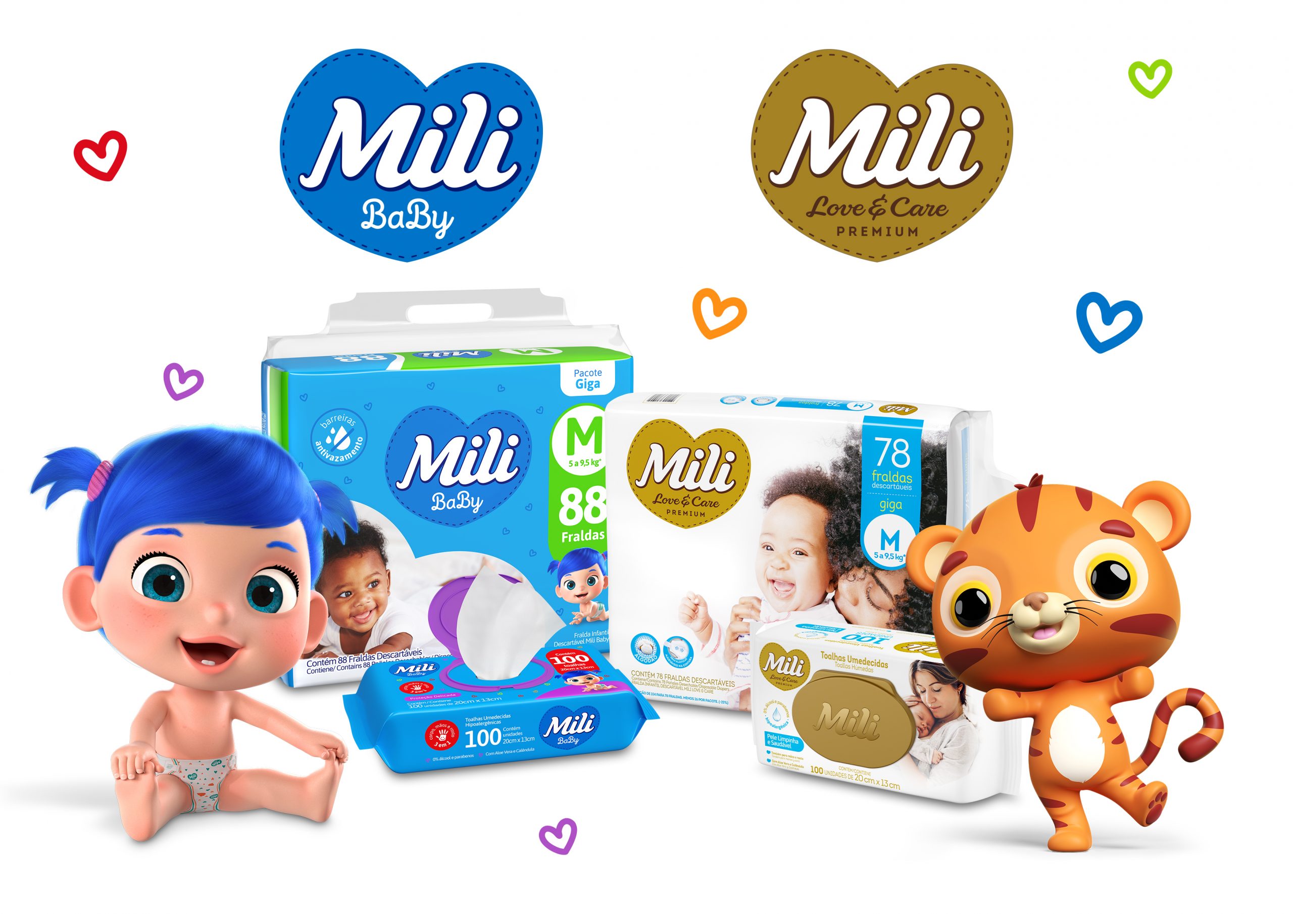 Mili investe em novos personagens e renova embalagem da linha infantil