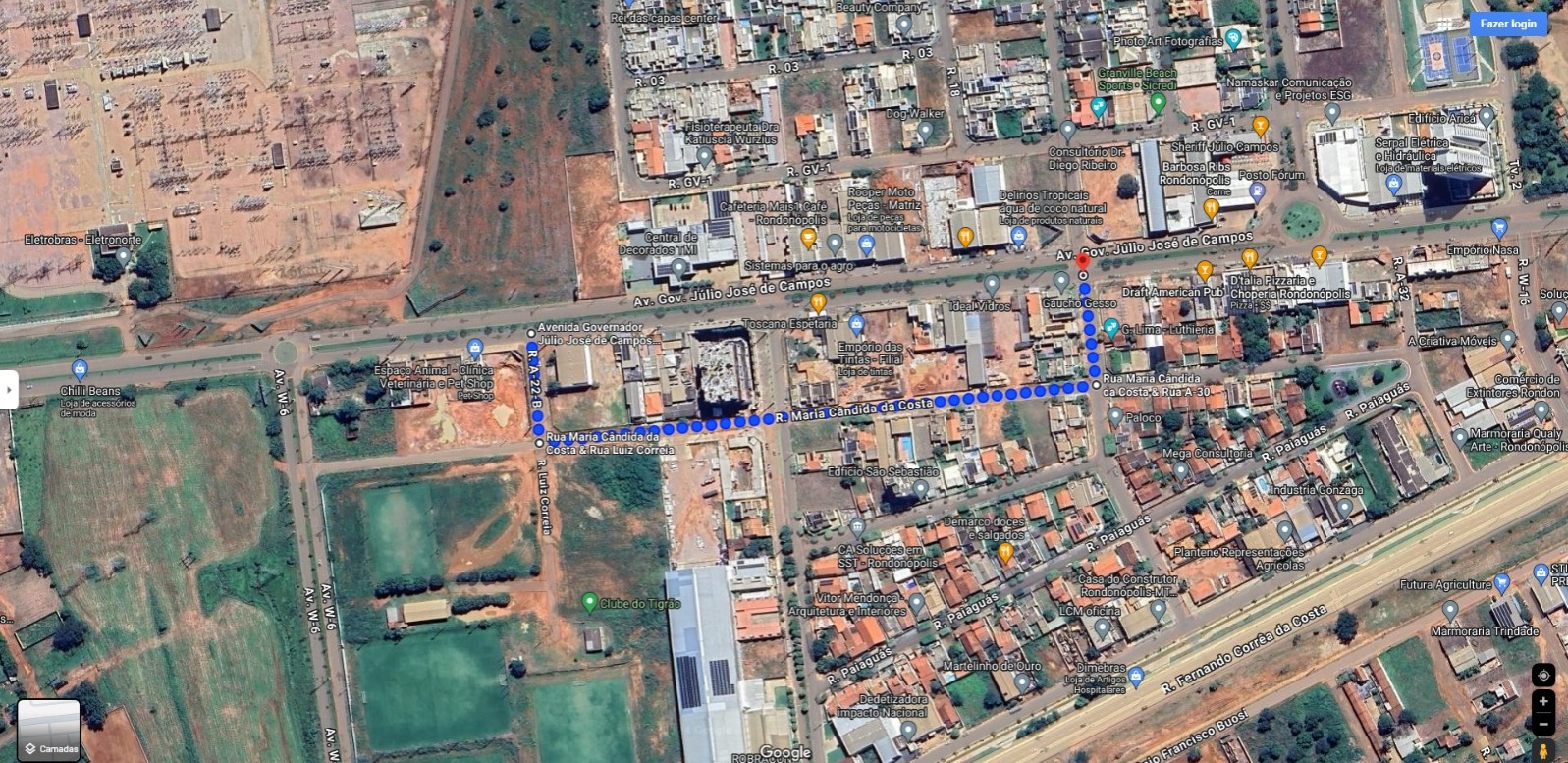 Rondonópolis | Setrat vai interditar trecho da Avenida Júlio Campos na manhã do domingo (21) para instalar poste de energia