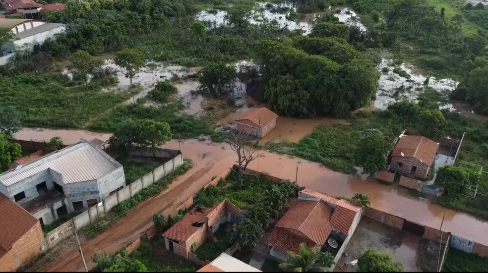 Peixe na rua, lixo espalhado e ponte destruída; veja como ficou Cáceres após alagamento