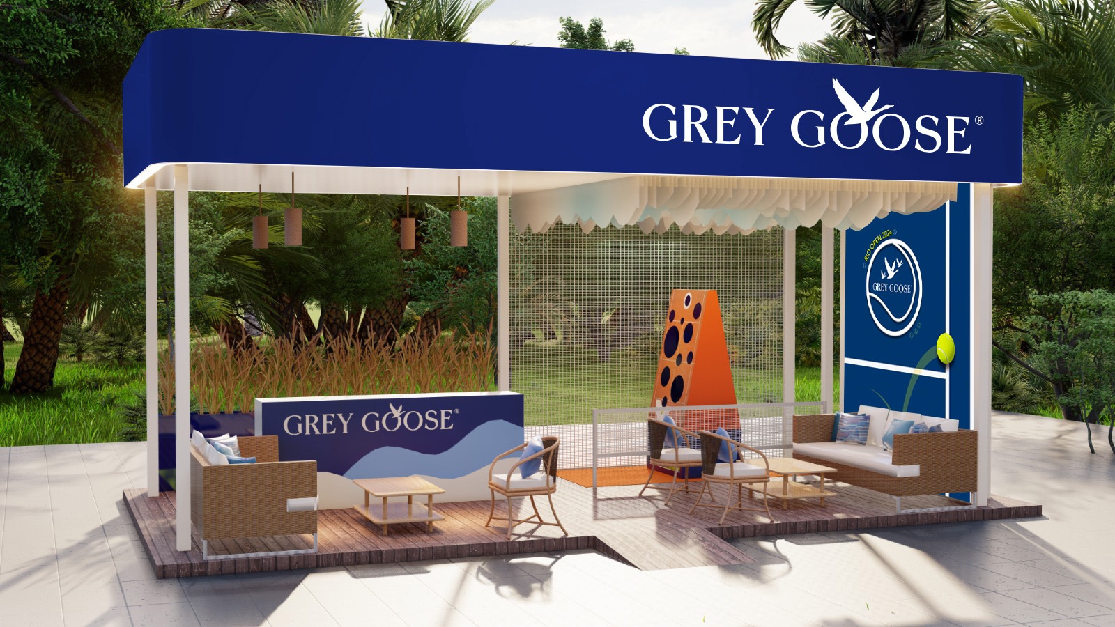 Vodka Grey Goose é novamente patrocinadora oficial do Rio Open 2024
