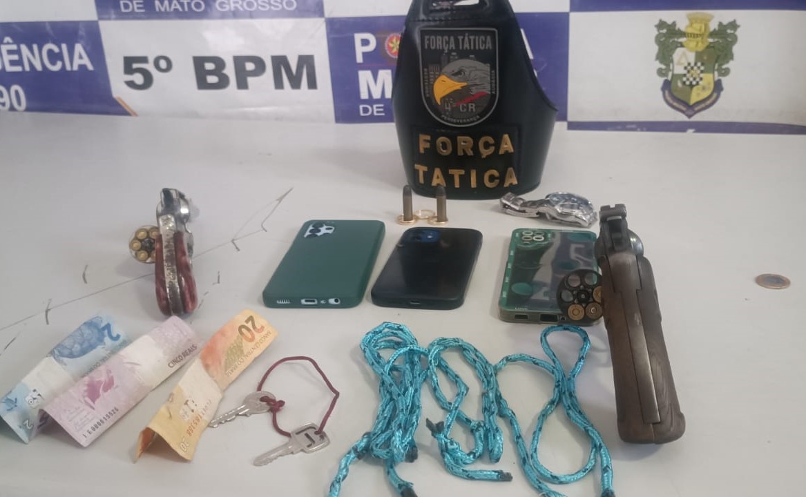 Rondonópolis | Força Tática frustra roubo a loja de carros e prende cinco homens