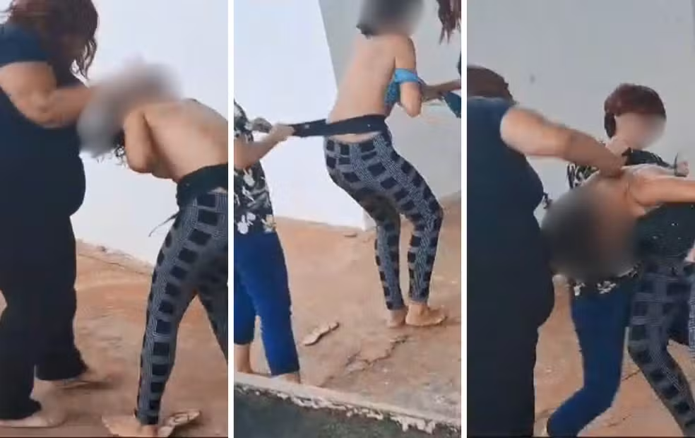 Estudantes deixam adolescente seminua após a agredirem com socos e puxões de cabelo em escola