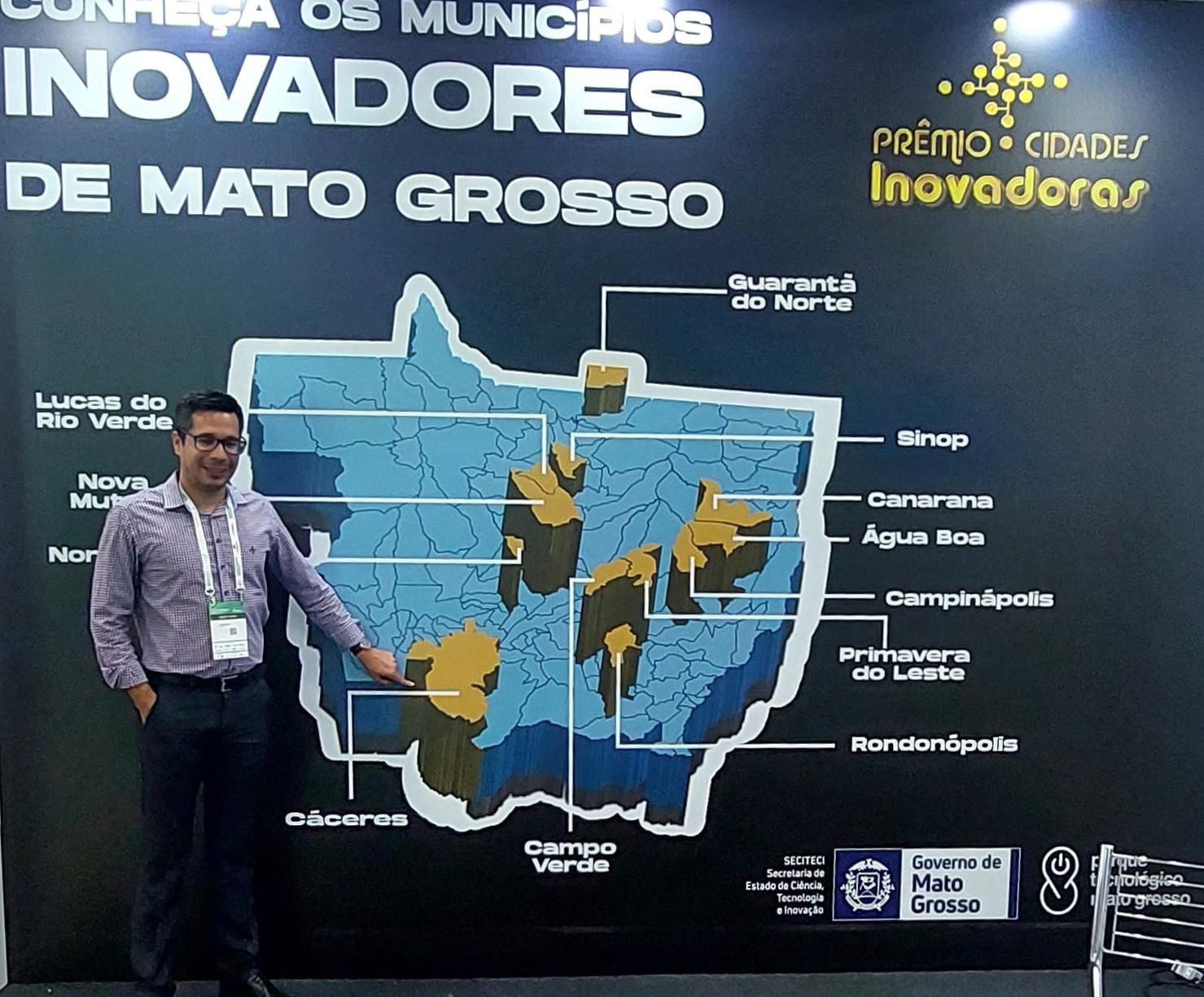 Secretário de Planejamento de Cáceres representa prefeitura no Smart City Expo em Curitiba