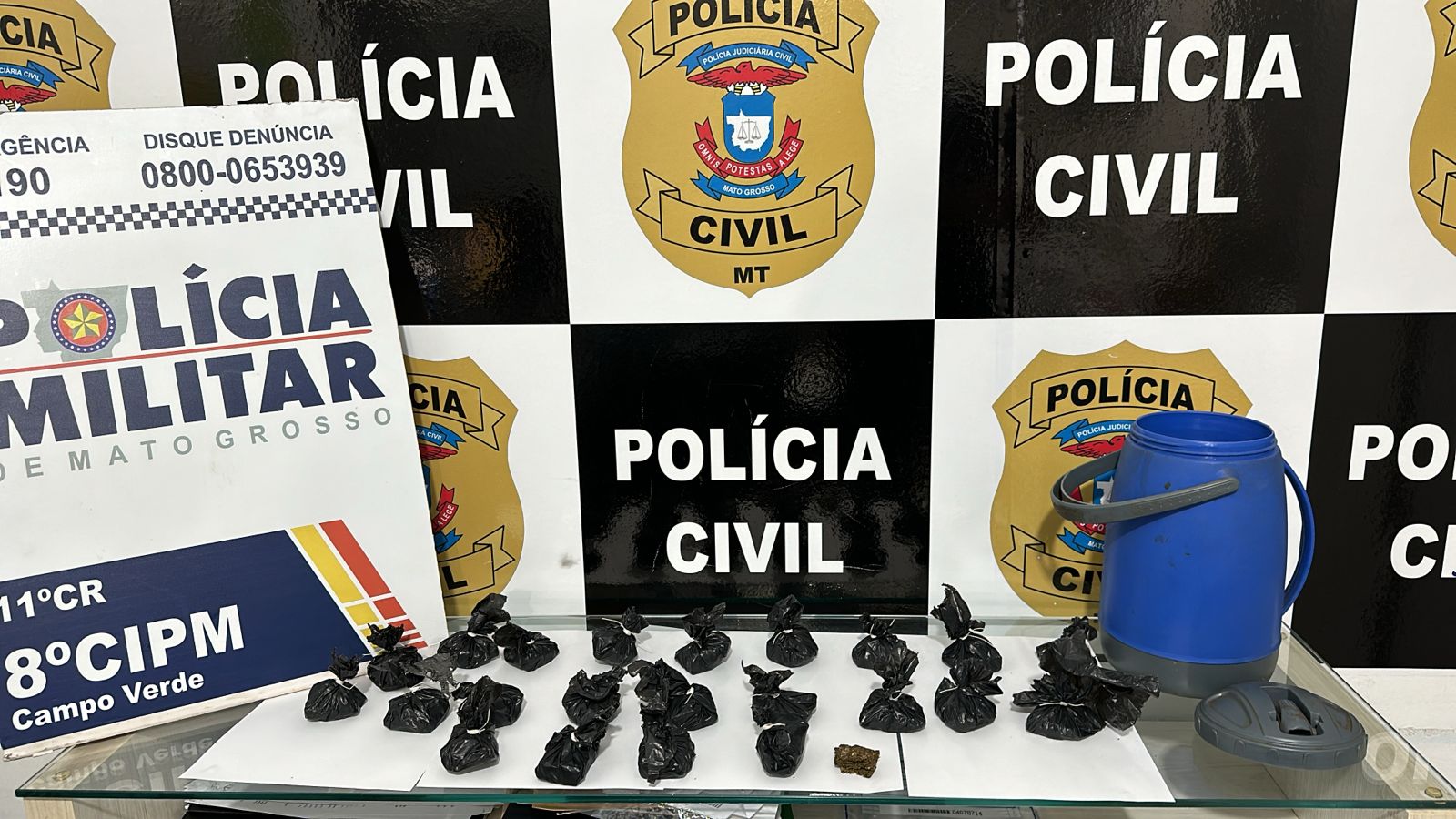 Campo Verde | Ao apurar denúncia de violência doméstica, homem é preso por por tráfico de drogas