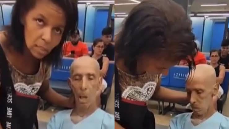 Mulher leva morto em cadeira de rodas para sacar empréstimo de R$ 17 mil e pede a ele: ‘Assina’