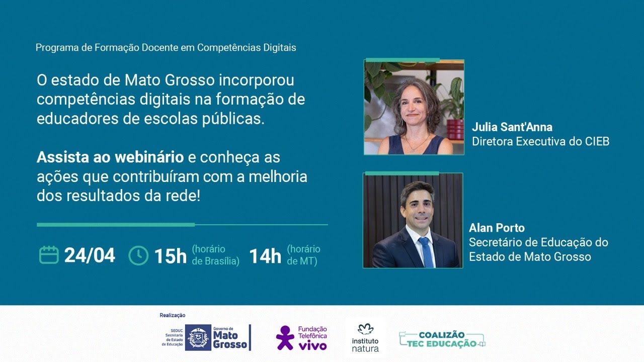 Formação em Competências Digitais contribui com a melhoria dos resultados da rede de ensino do Estado de Mato Grosso