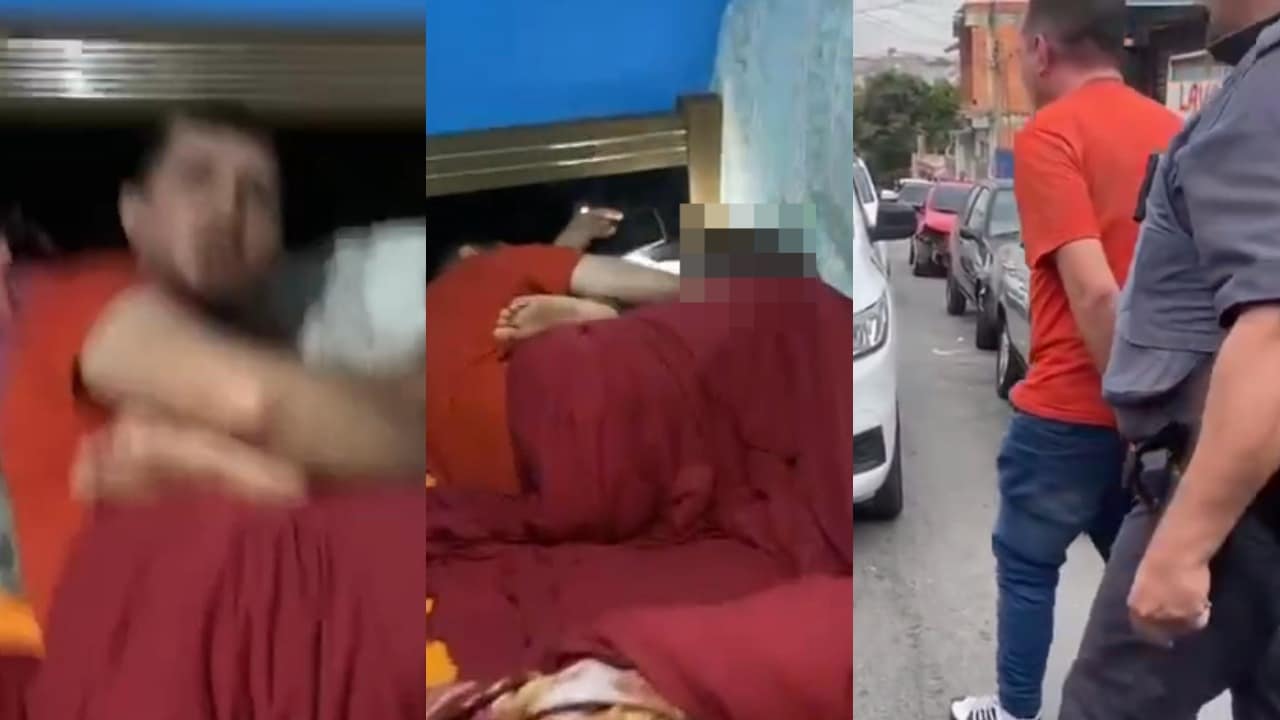 Vídeo: Mãe flagra marido abusando da filha de 8 anos e aciona polícia