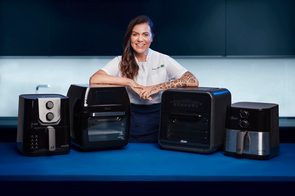 Janaína Torres estreia nova Campanha de fritadeiras da Oster®
