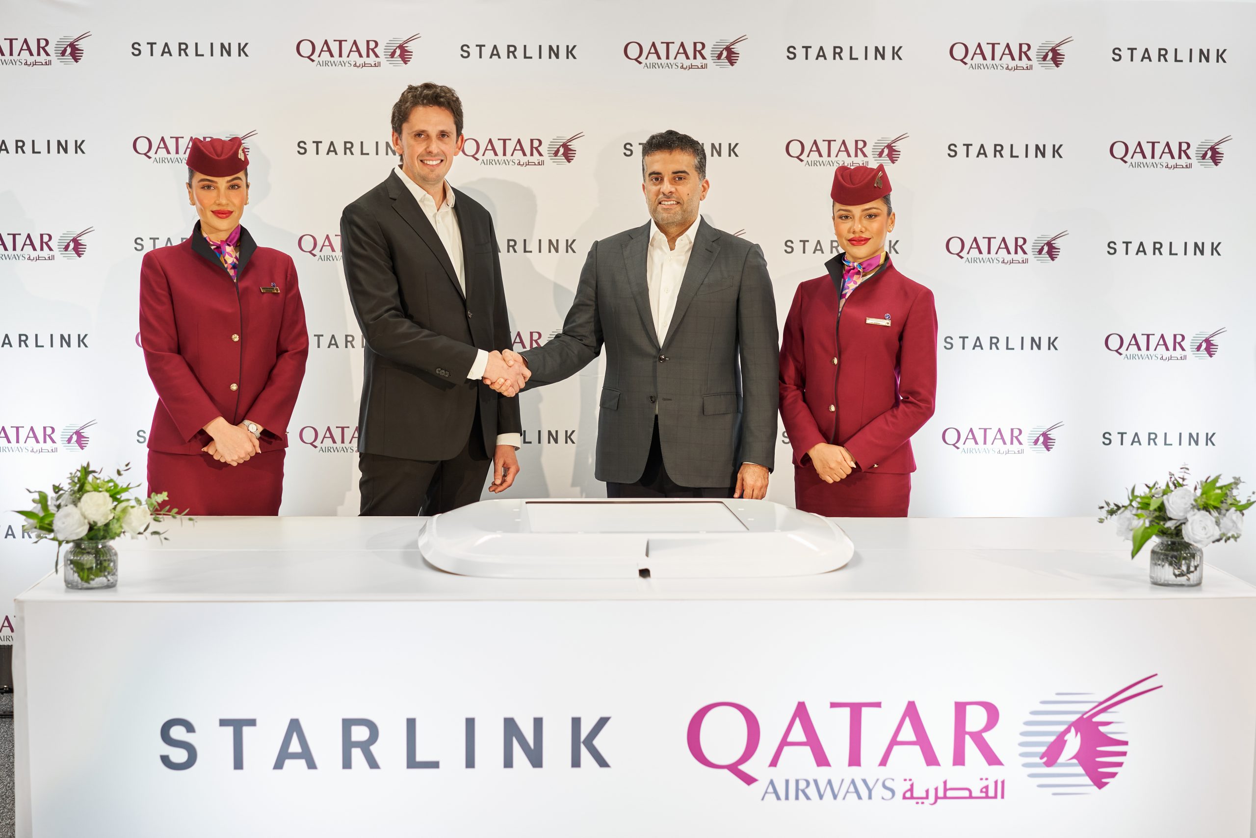 Qatar Airways é a primeira companhia aérea no Oriente Médio a oferecer internet gratuita da Starlink a bordo