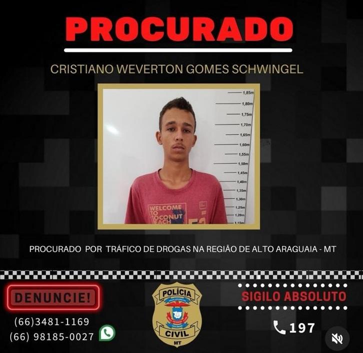 Foragido de Alto Araguaia é preso pela Polícia Civil na zona rural de Guiratinga