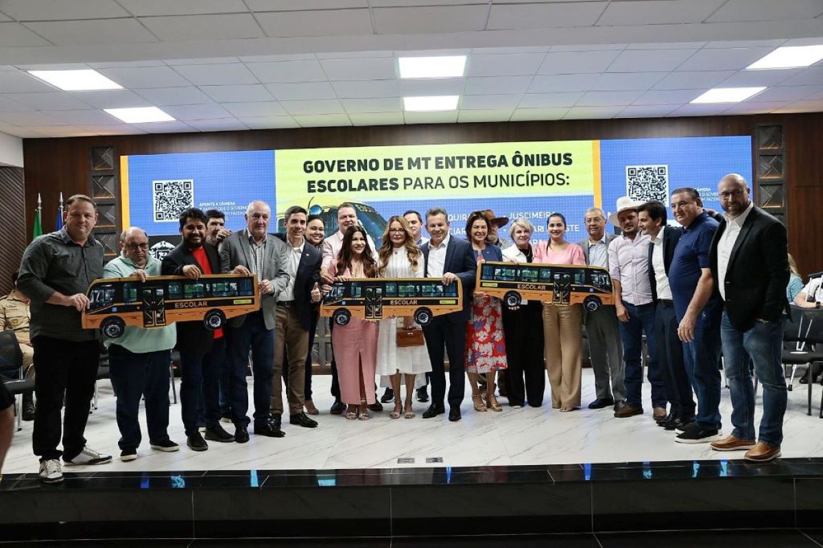 Governo de MT investe R$ 194,5 milhões para renovar frota de ônibus escolares e melhorar infraestrutura de escolas