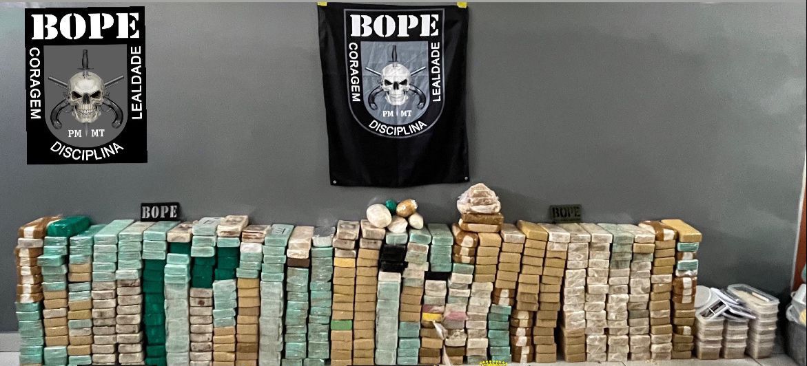 Polícia Militar apreende mais de 1,2 tonelada de drogas em Mato Grosso em 15 dias