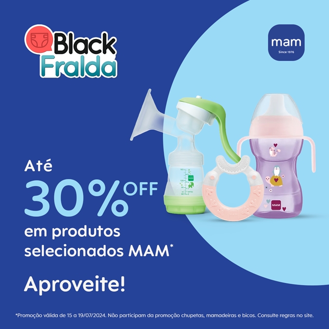 Black Fralda: MAM Baby oferece descontos em produtos selecionados