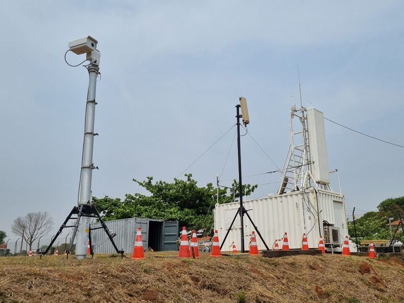 Omnisys instala sistema anti-drones no Aeroporto de Piracicaba para demonstração operacional