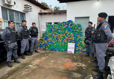 Polícia Militar apreende mais de 1,1 tonelada de maconha em Itiquira