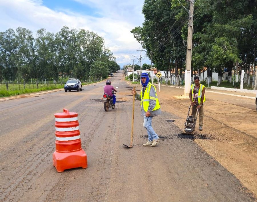 Pedra Preta inicia nova etapa da operação tapa-buracos para recuperação de vias urbanas