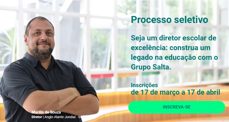 Escola de Diretores 2025: oportunidade de trabalho exclusiva na área de gestão escolar