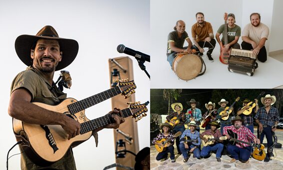 Rondonópolis recebe shows do violeiro Guito, Orquestra Viola Divina e Rasta Sandália