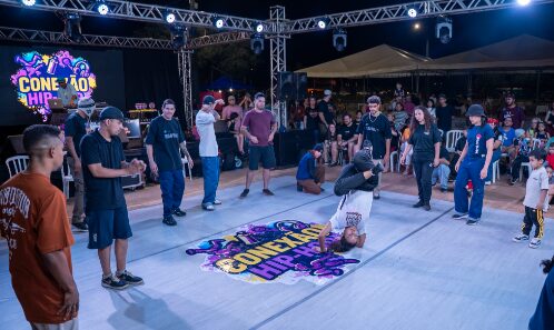 Rondonópolis | Conexão Hip Hop levou música, grafite e dança à Praça Pôr do Sol