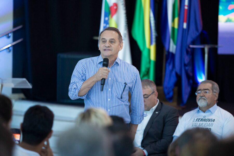 Wilson Santos celebra avanço da ferrovia em Água Boa e lembra que Cuiabá espera há 150 anos